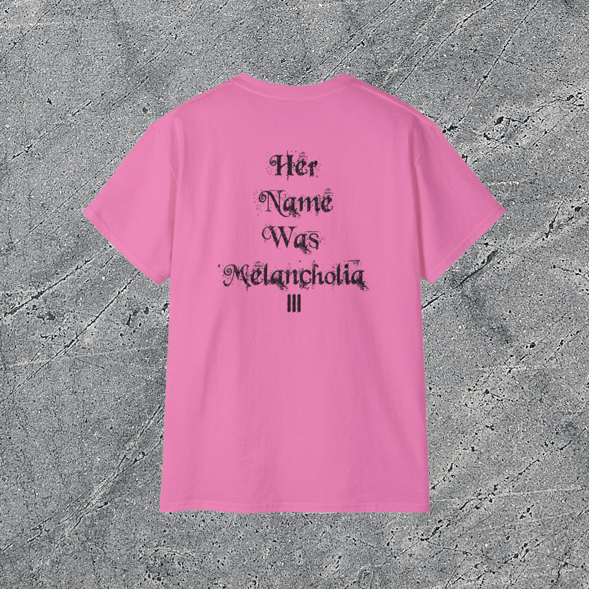 THIRD REALM "Her Name Was Melancholia" PINK T-Shirt